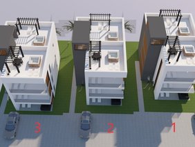 Penthouse - Apartment in Vir 80m zum Strand